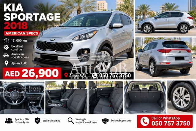 KIA SPORTAGE 2018 FOR SALE IN AJMAN