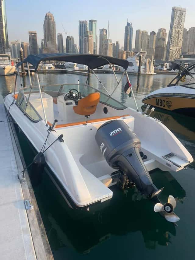 Marine craft type :pleasure power boat