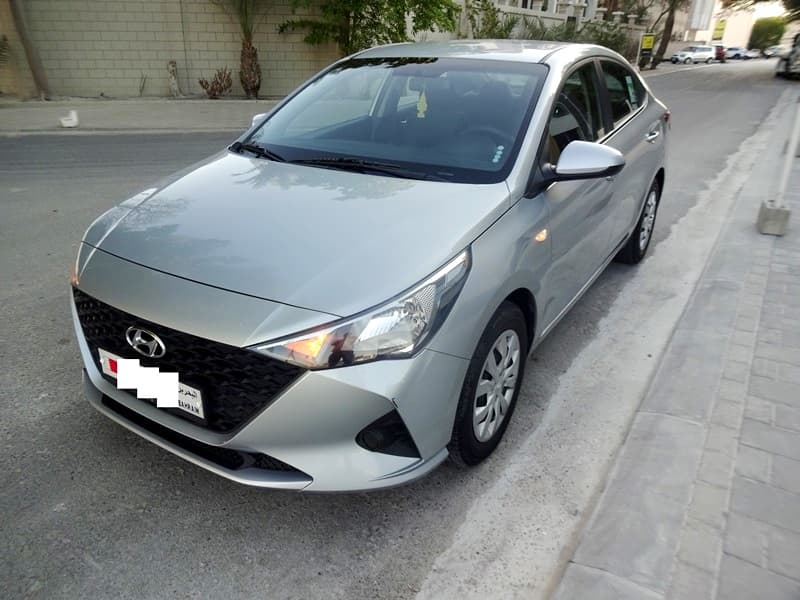 HYUNDAI ACCENT SILVER  SINGLE USER  ZERO ACCIDENT  MODEL 2021 0-0 photo 1