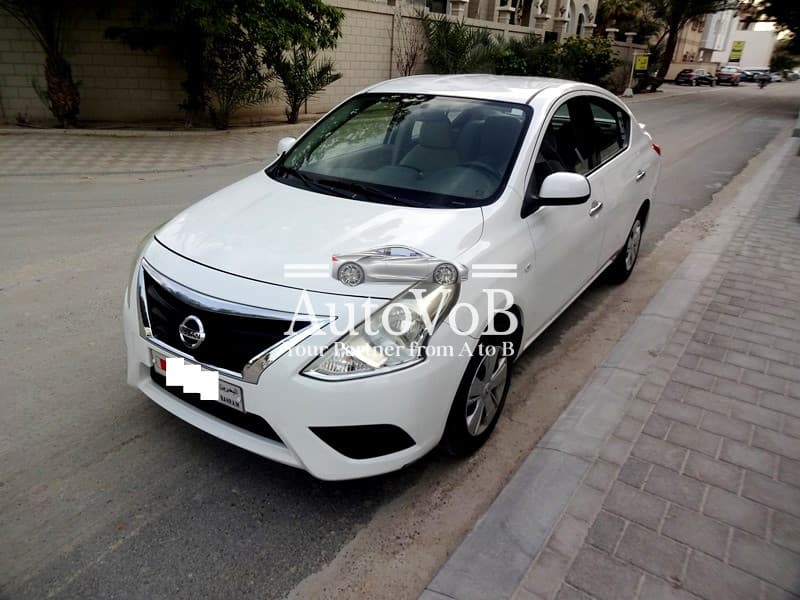 NISSAN SUNNY WHITE MID OPTION MODEL 2019 3-2 photo 1