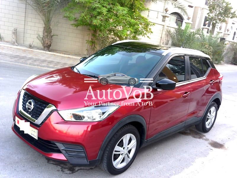 NISSAN KICKS MAROON-BLACK MODEL 2019 2-1 photo 1
