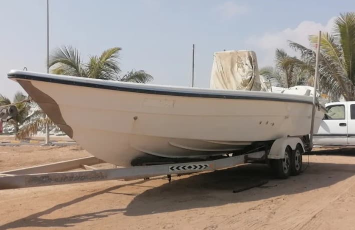 Clean 2018 Royle 33 boat and trolley clean ready to use photo 1