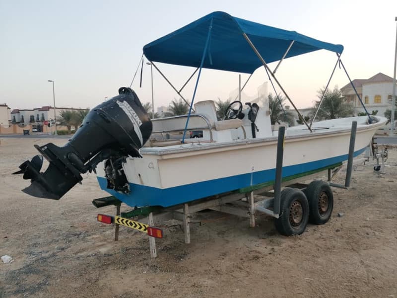 Boat 27 fit Sharjah Marina story boat with trolley 27 feet photo 1